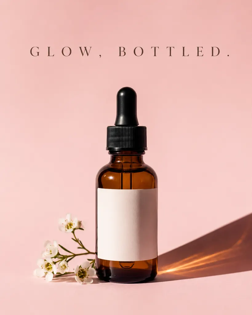 Glow bottled with delicate blooms