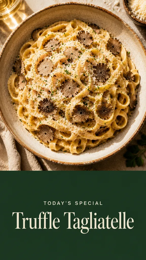 Truffle tagliatelle delight