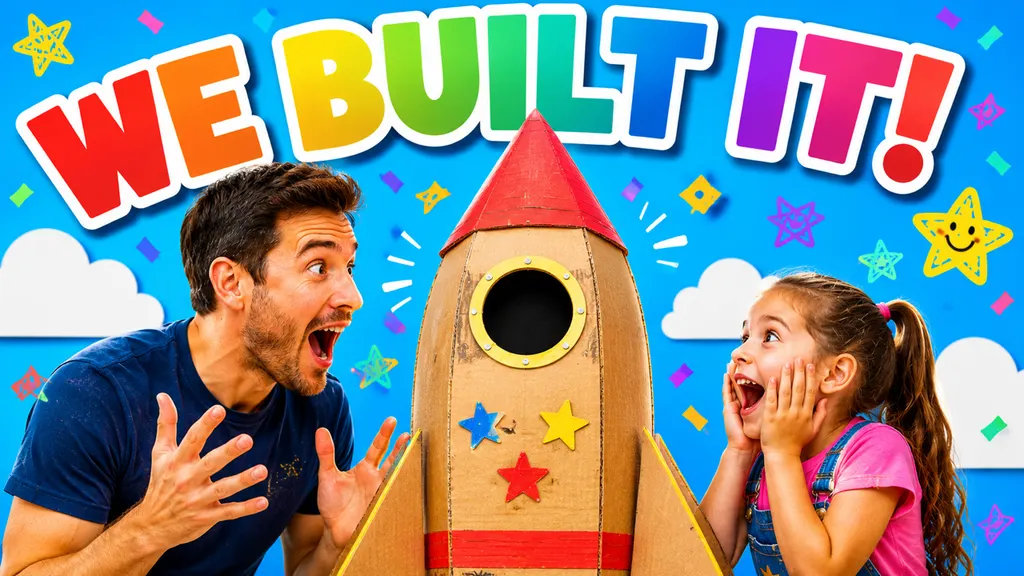 We built it! DIY rocket fun
