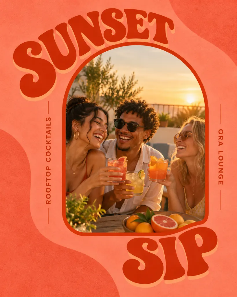Retro Cocktail Promotion