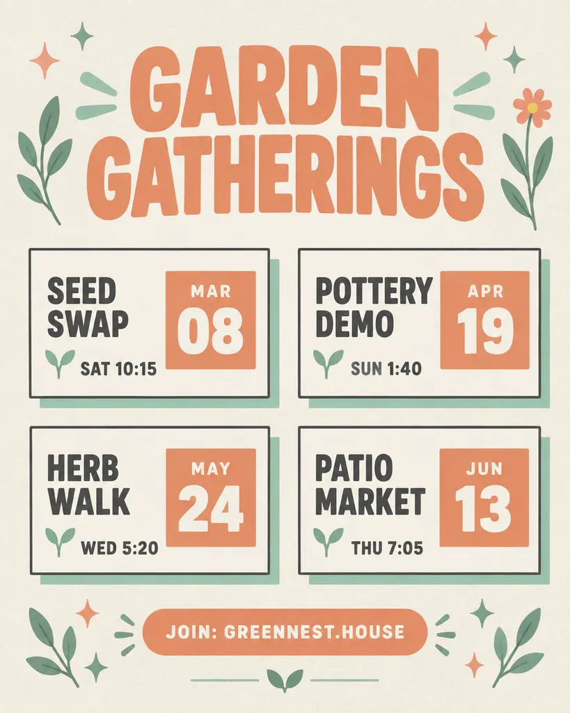 Upcoming Events Schedule