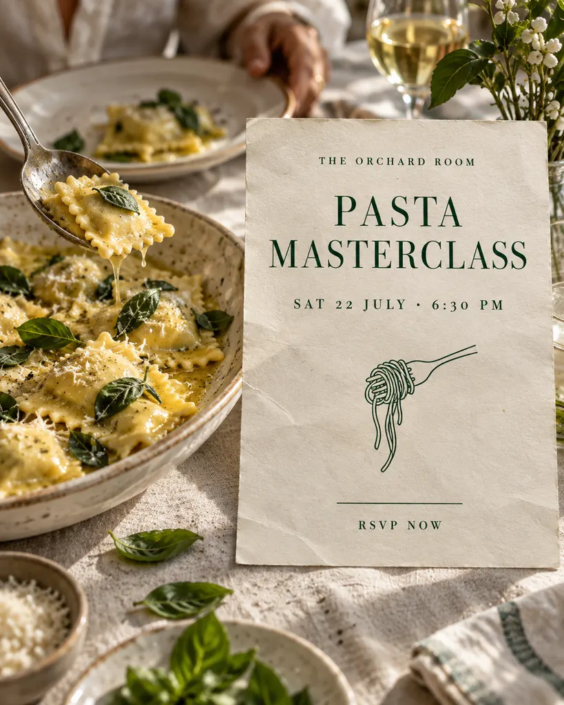 Pasta Class Announcement