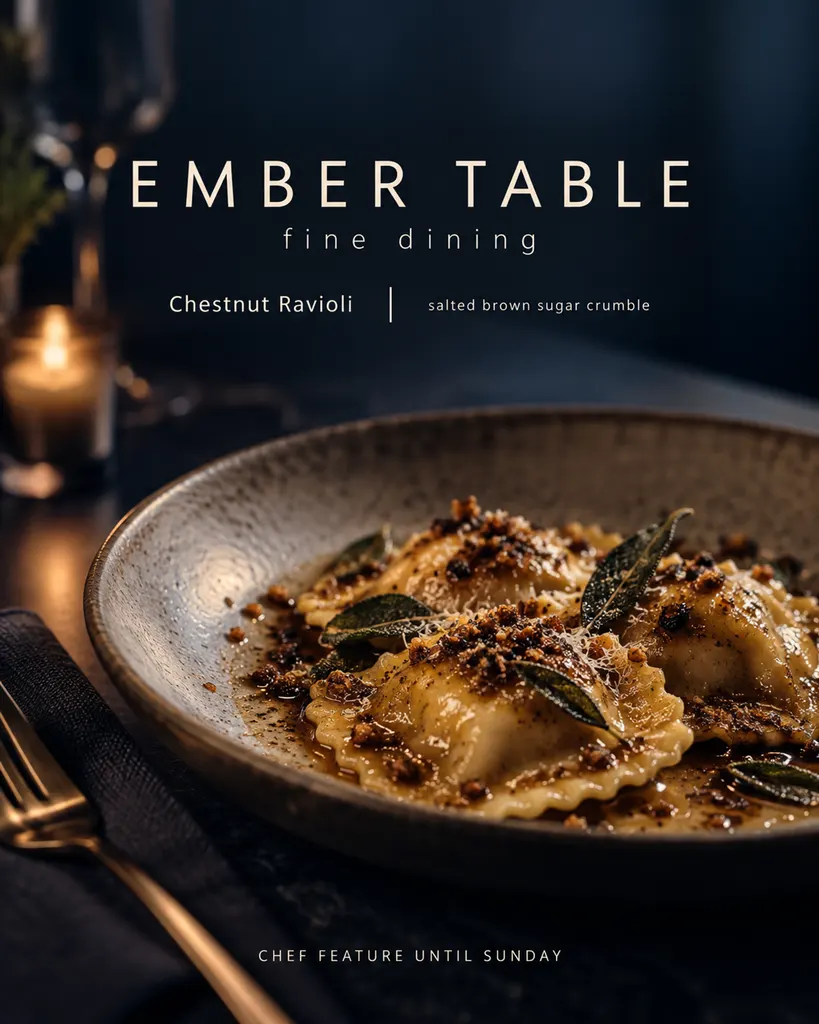 Fine Dining Dish Special