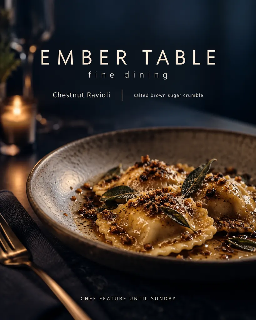 Fine Dining Dish Special