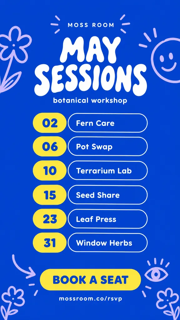 Monthly Events Schedule