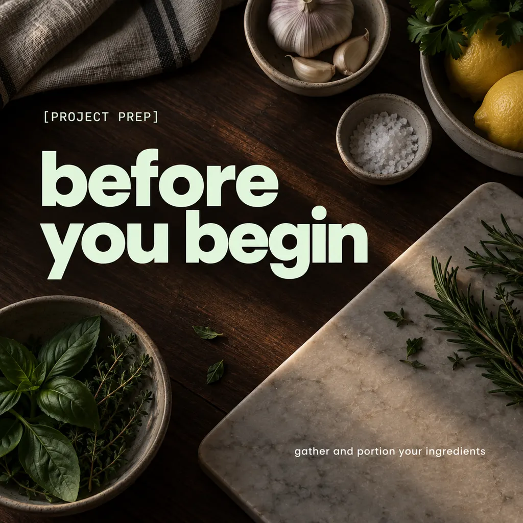 Recipe Prep Checklist