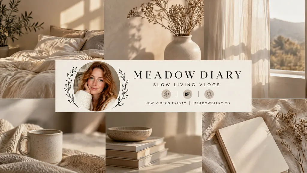 Soft Lifestyle Vlog Banner