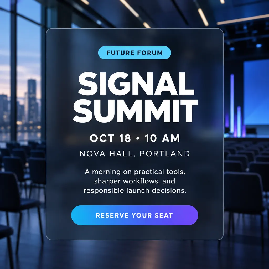 Futuristic Tech Event