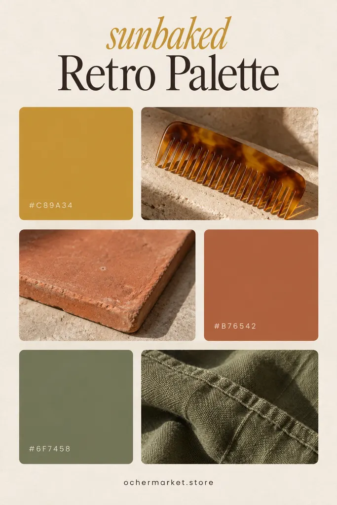 Retro Color Palette Moodboard