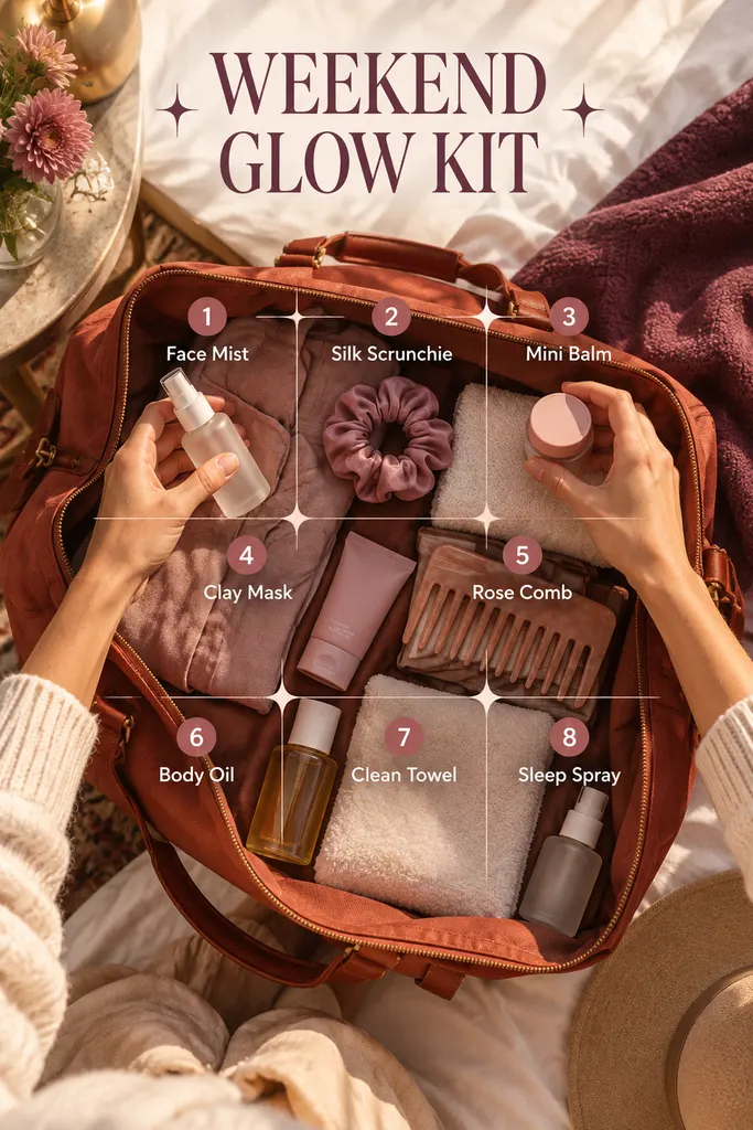 Numbered Beauty Routine Guide