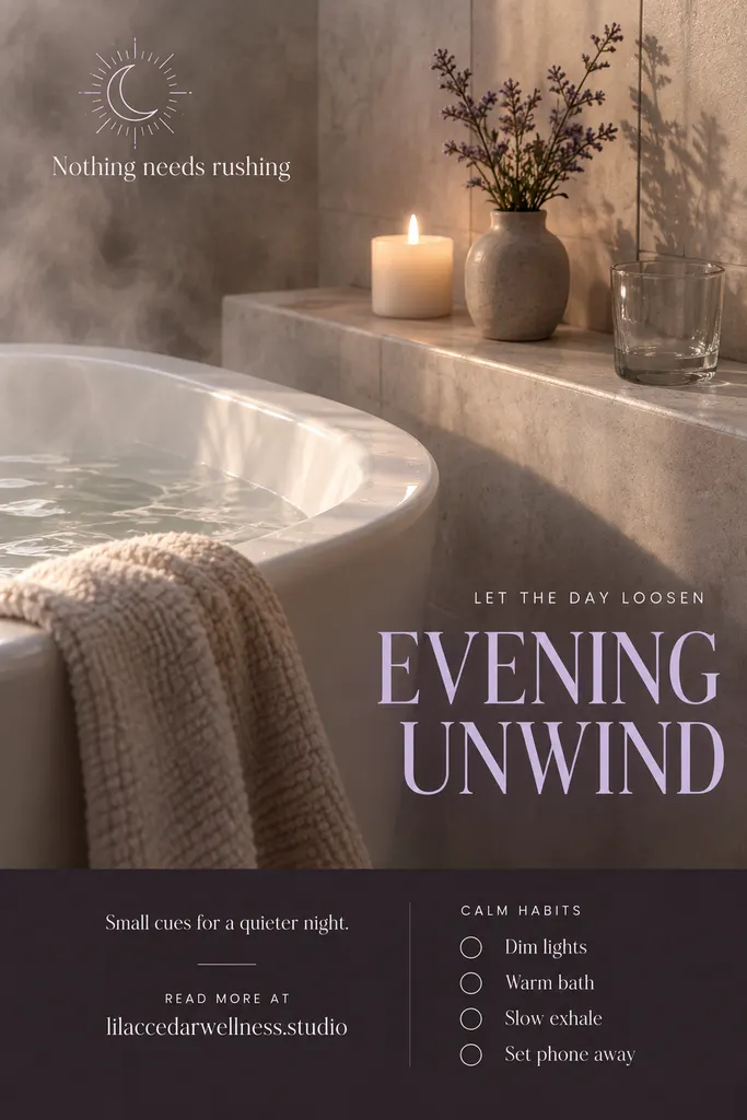 Self Care Evening Checklist