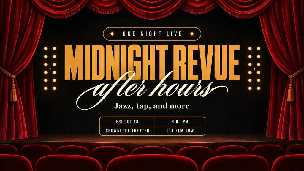 Theater Event Announcement