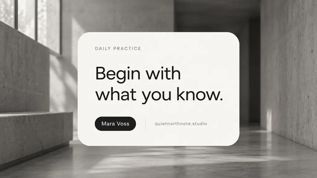 Minimal Motivational Quote