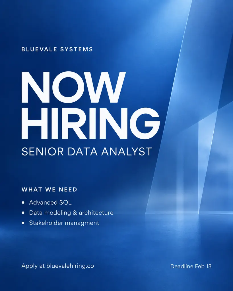 Corporate Job Opening