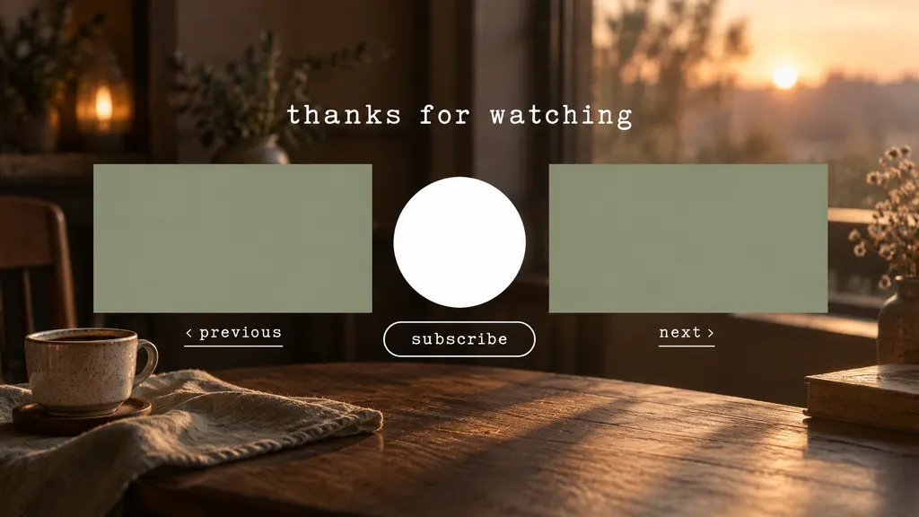 Cozy Video Outro