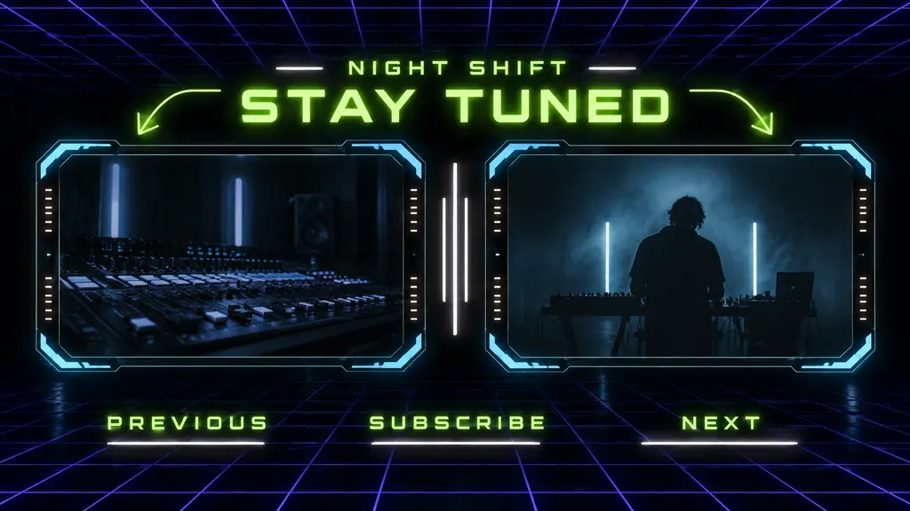 Retro Neon Creator Outro