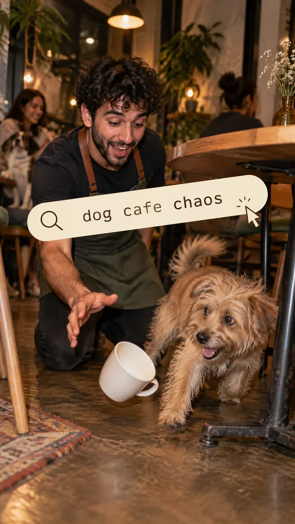 Dog Cafe Moment