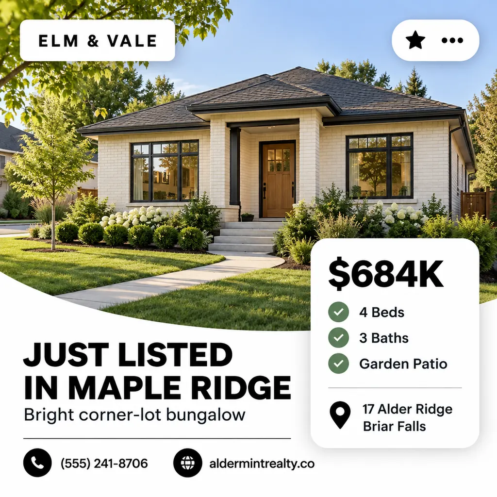 Just Listed Property Ad