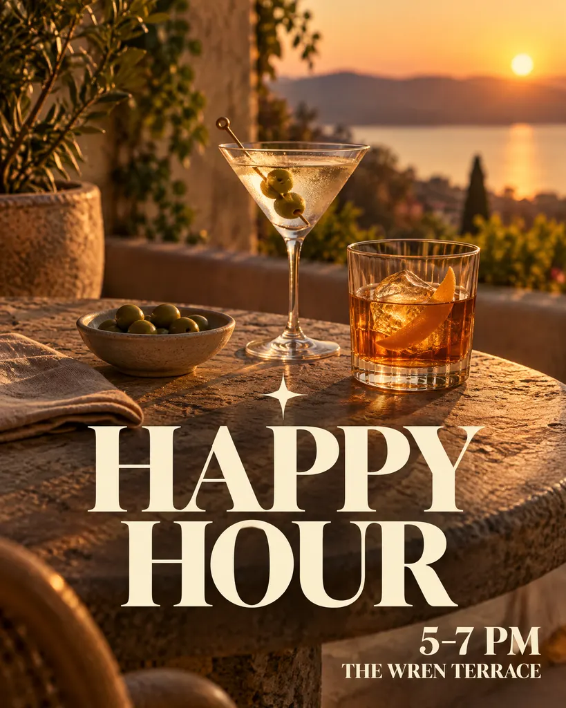 Sunset Happy Hour Promo