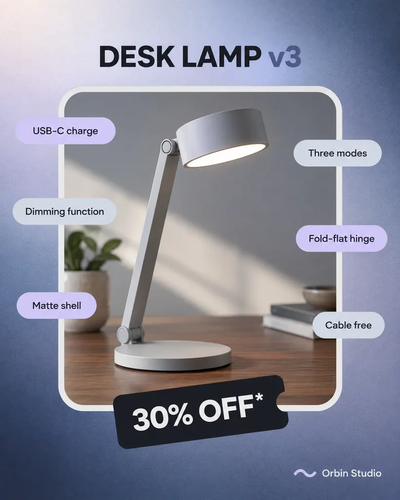 Desk Lamp Product Promo
