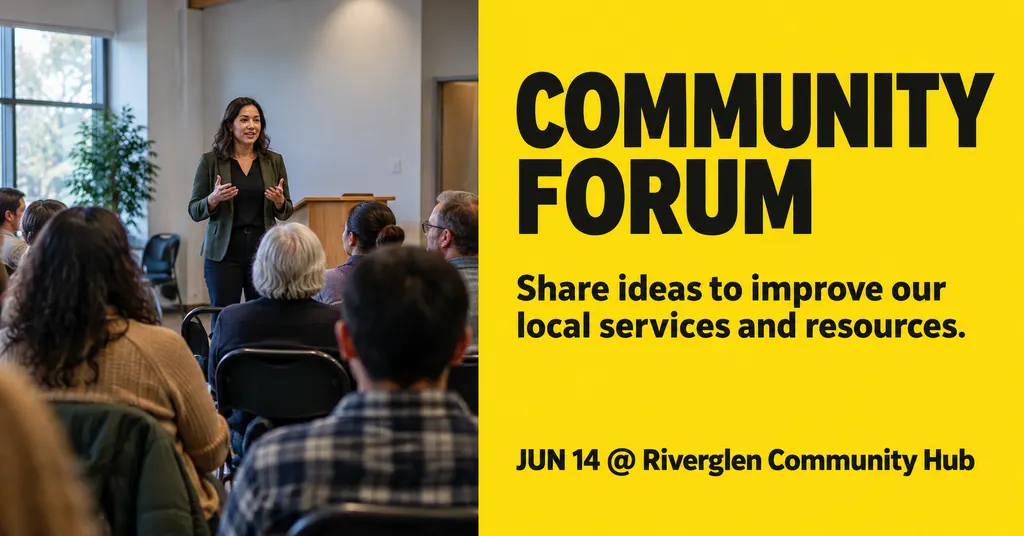 Community Forum Announcement
