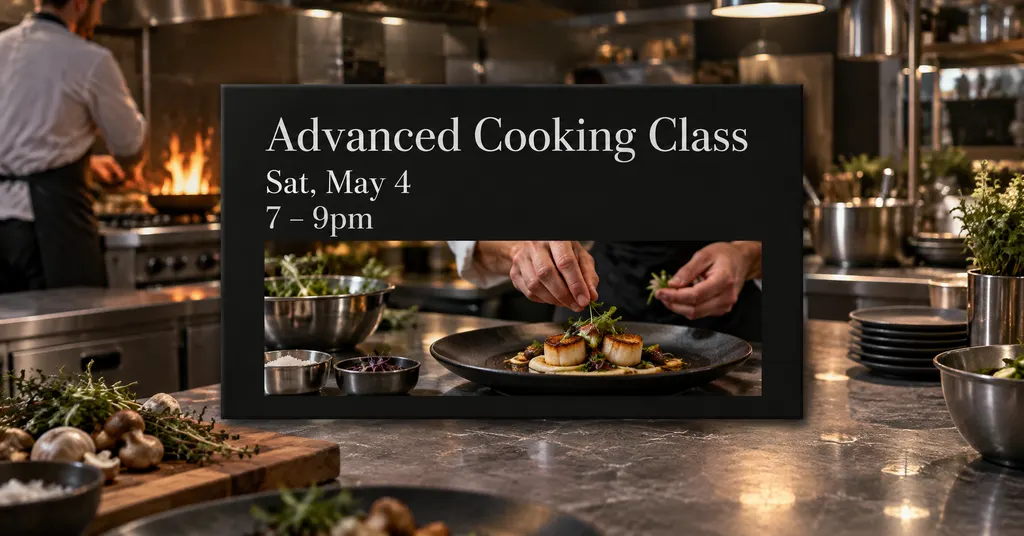 Advanced Cooking Class