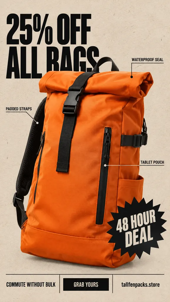 Rugged Backpack Sale