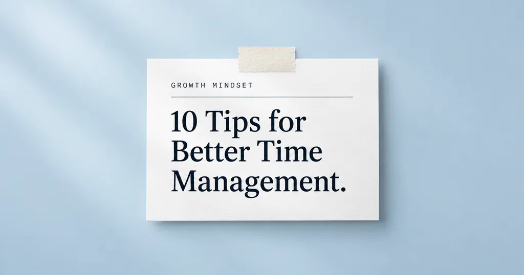 Time Management Tips