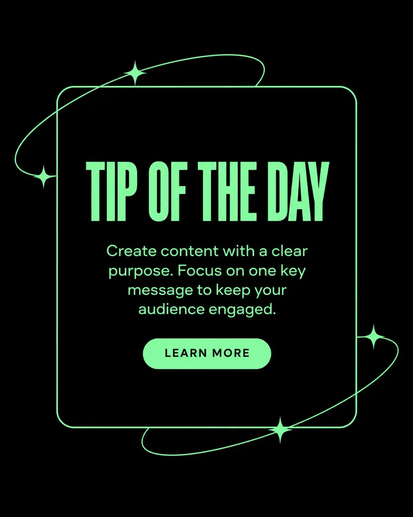 Daily Tip Quote Card