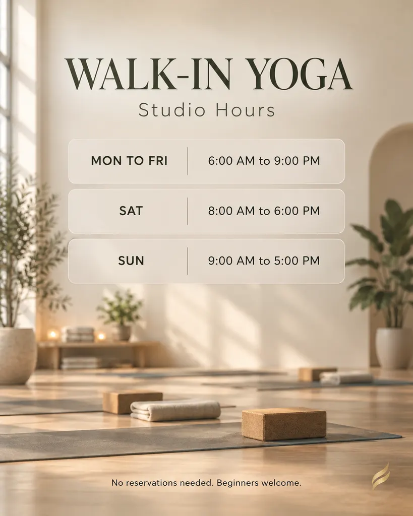 Yoga Studio Schedule
