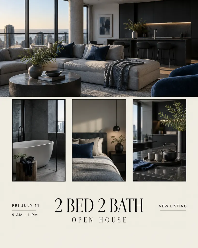 Luxury Open House Announcement