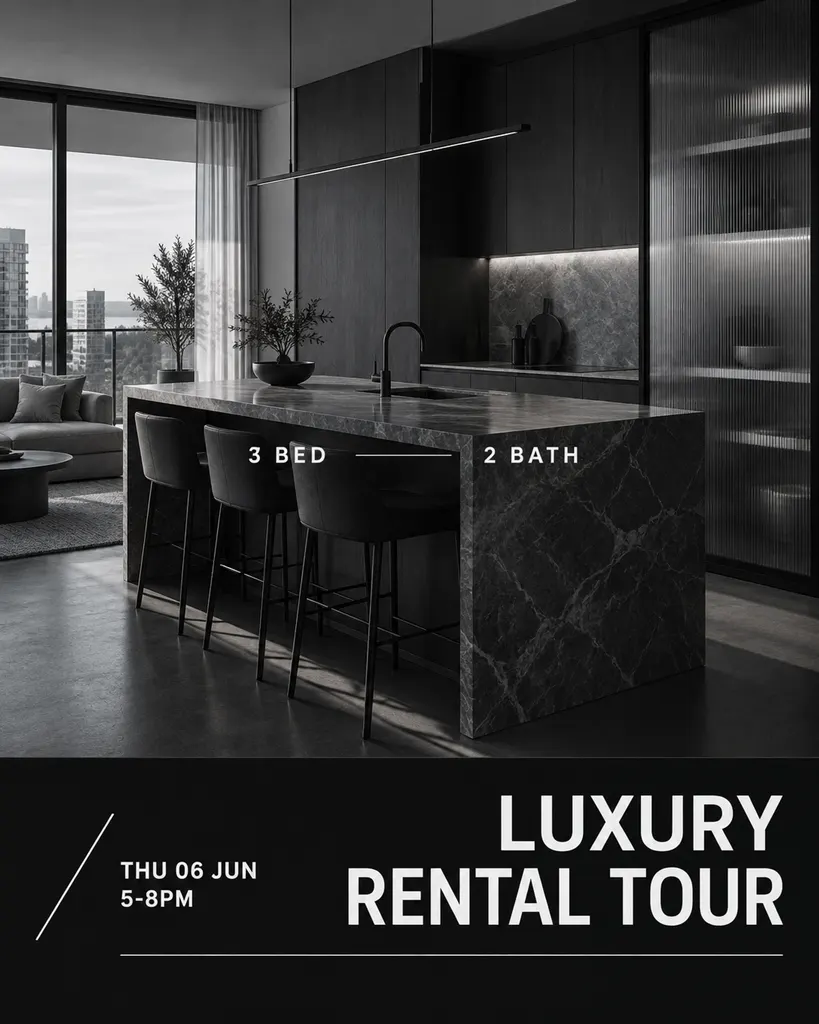 Luxury Open House Announcement