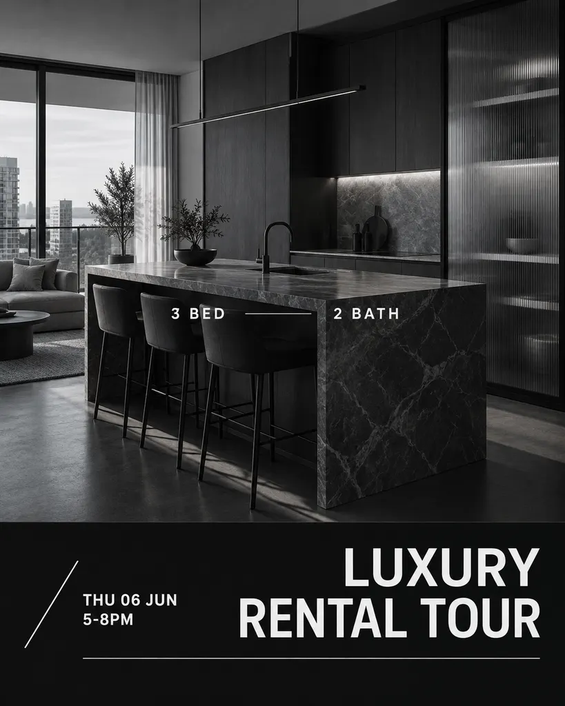 Luxury Open House Announcement
