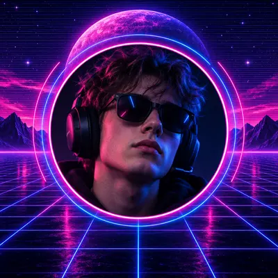 Neon Cyber Portrait