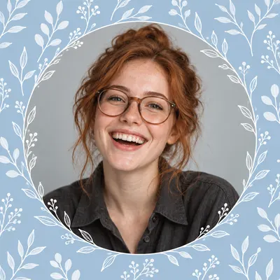 Floral Profile Portrait