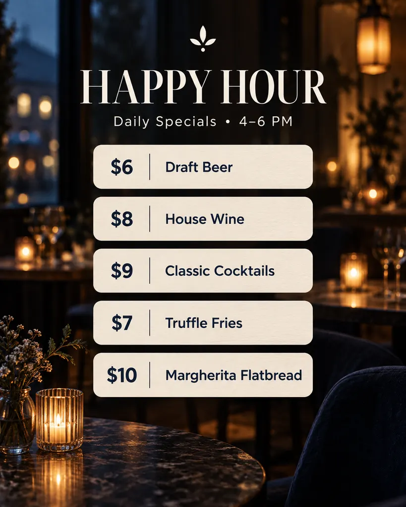 Happy Hour Specials
