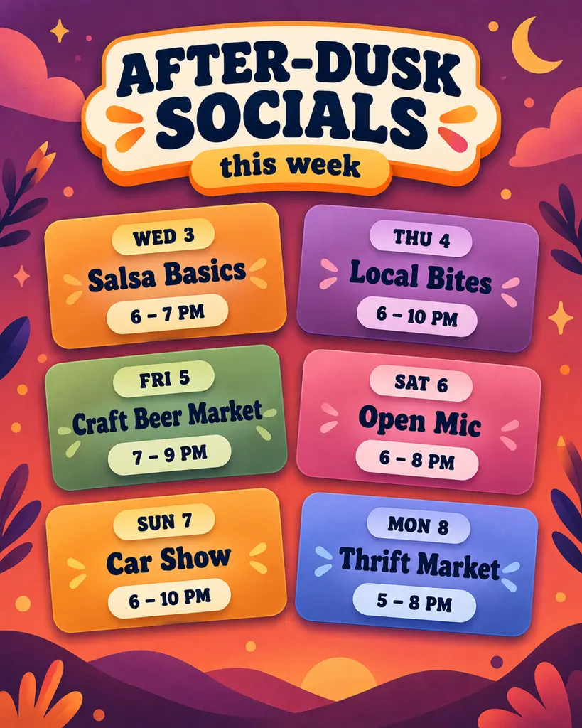 Weekly Event Schedule