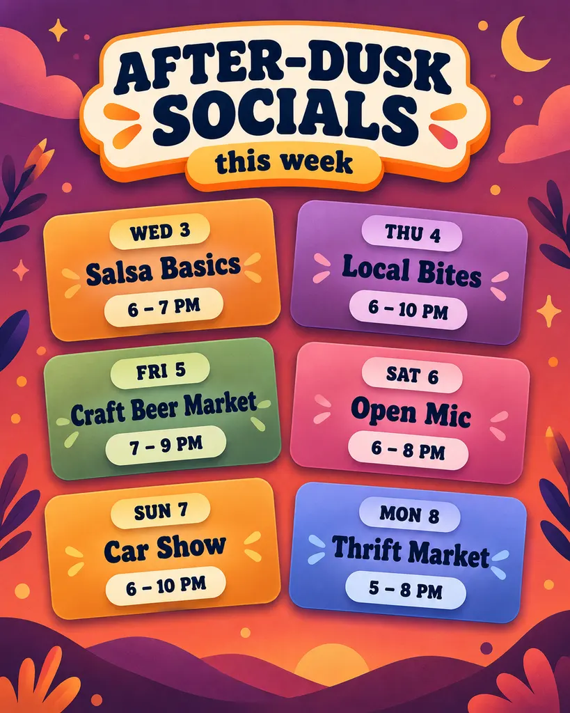 Weekly Event Schedule
